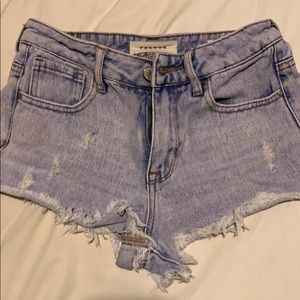 Pacsun Girls Light Wash Shorts